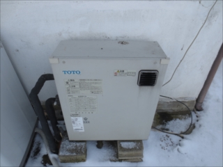 石油ふろ給湯機設置前